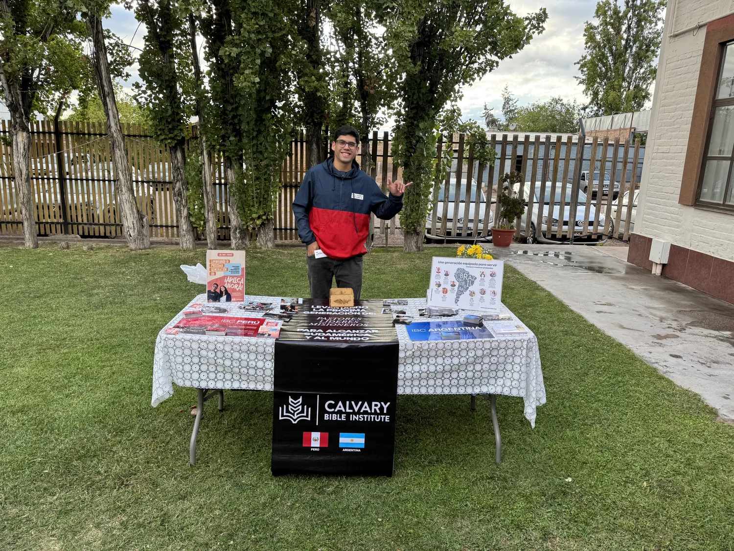 CBI Argentina outreach table at a community gathering