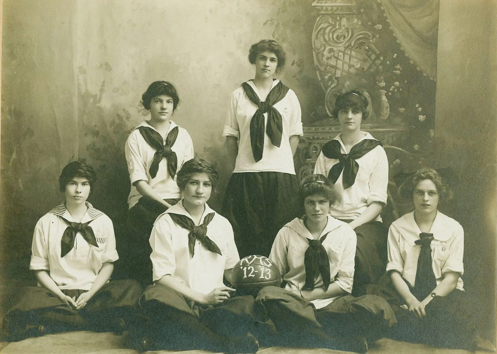 Ridgewood High School Girl's Basketball Team, 1912