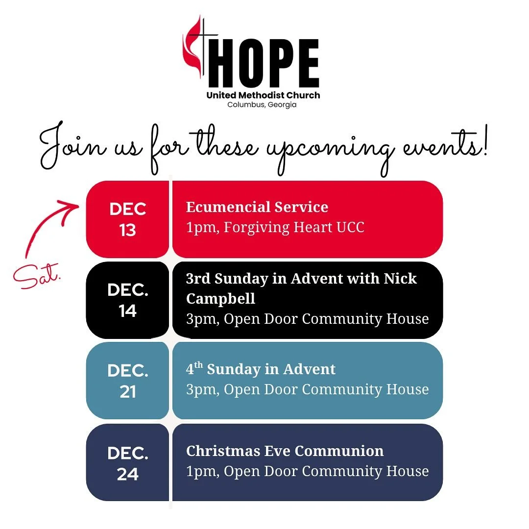 If your soul is craving peace, hope, or a soft place to land, these next few weeks at Hope are for you. ✨