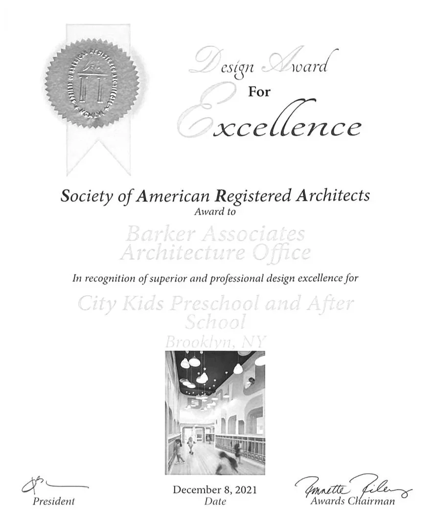 Design Award for Excellence 2021 / City Kids Preschool and After School