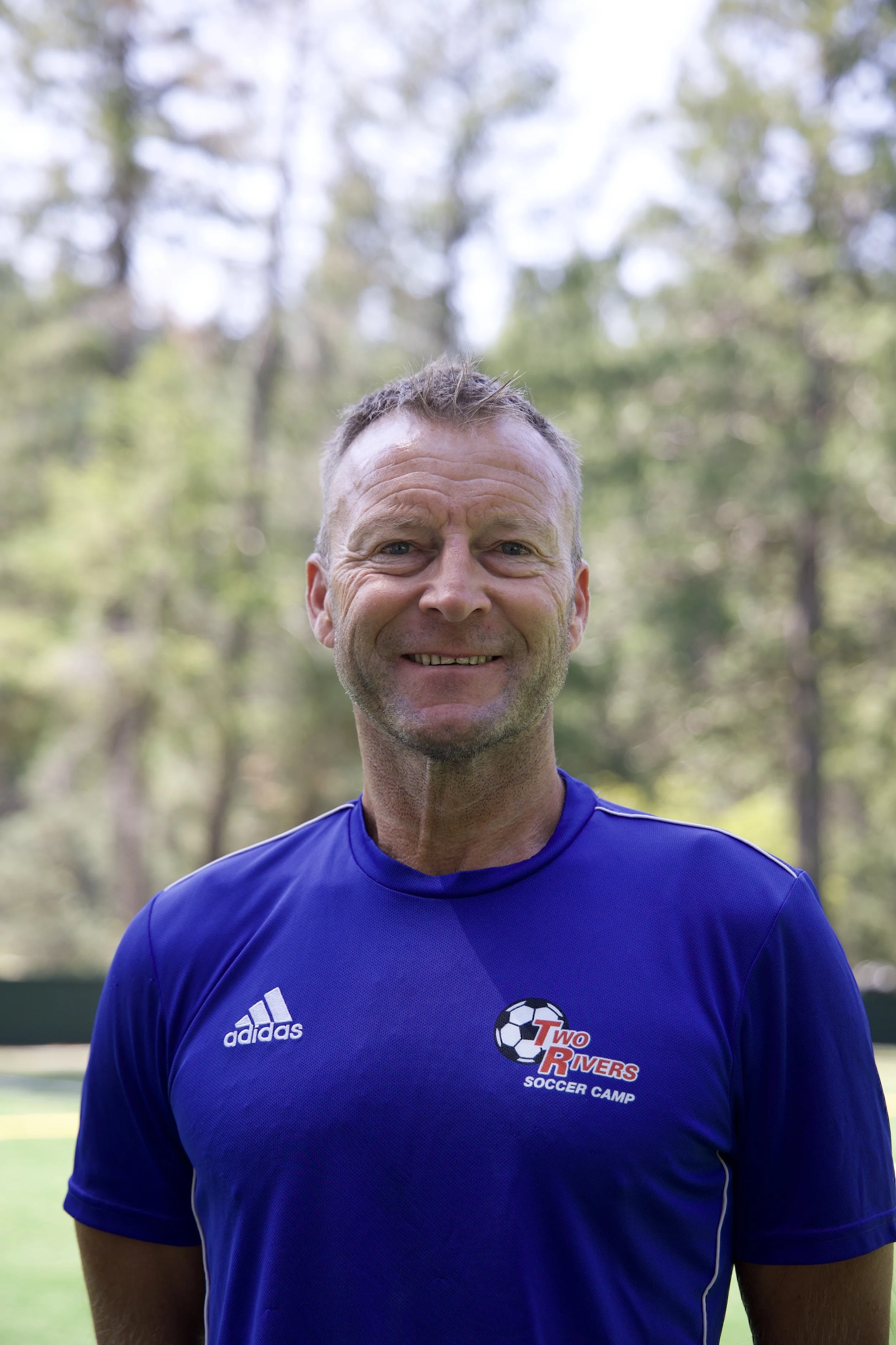 Portrait of soccer director at Two Rivers Soccer Camp