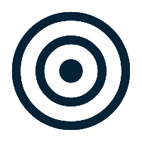 Black Target icon for archery
