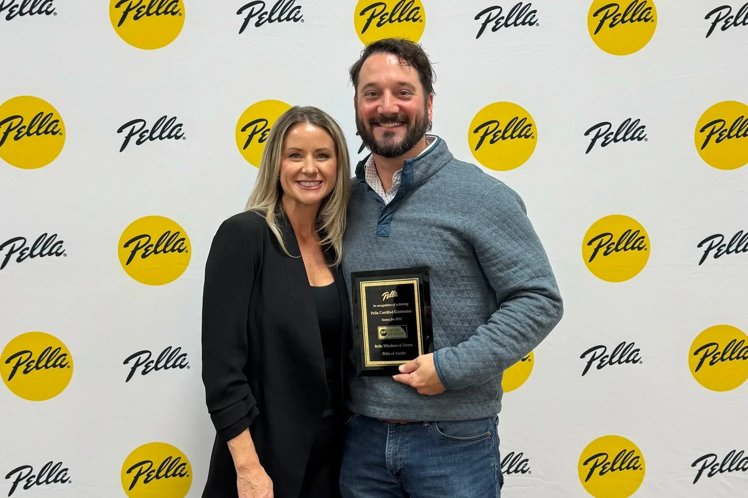 Josh and Jenny Lawson - owners of Belle