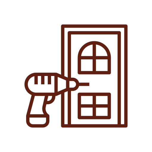 Icon representing expert door installation by Belle Windows & Doors in Waco, TX. Precision tools and professional techniques ensure long-lasting, high-quality results.