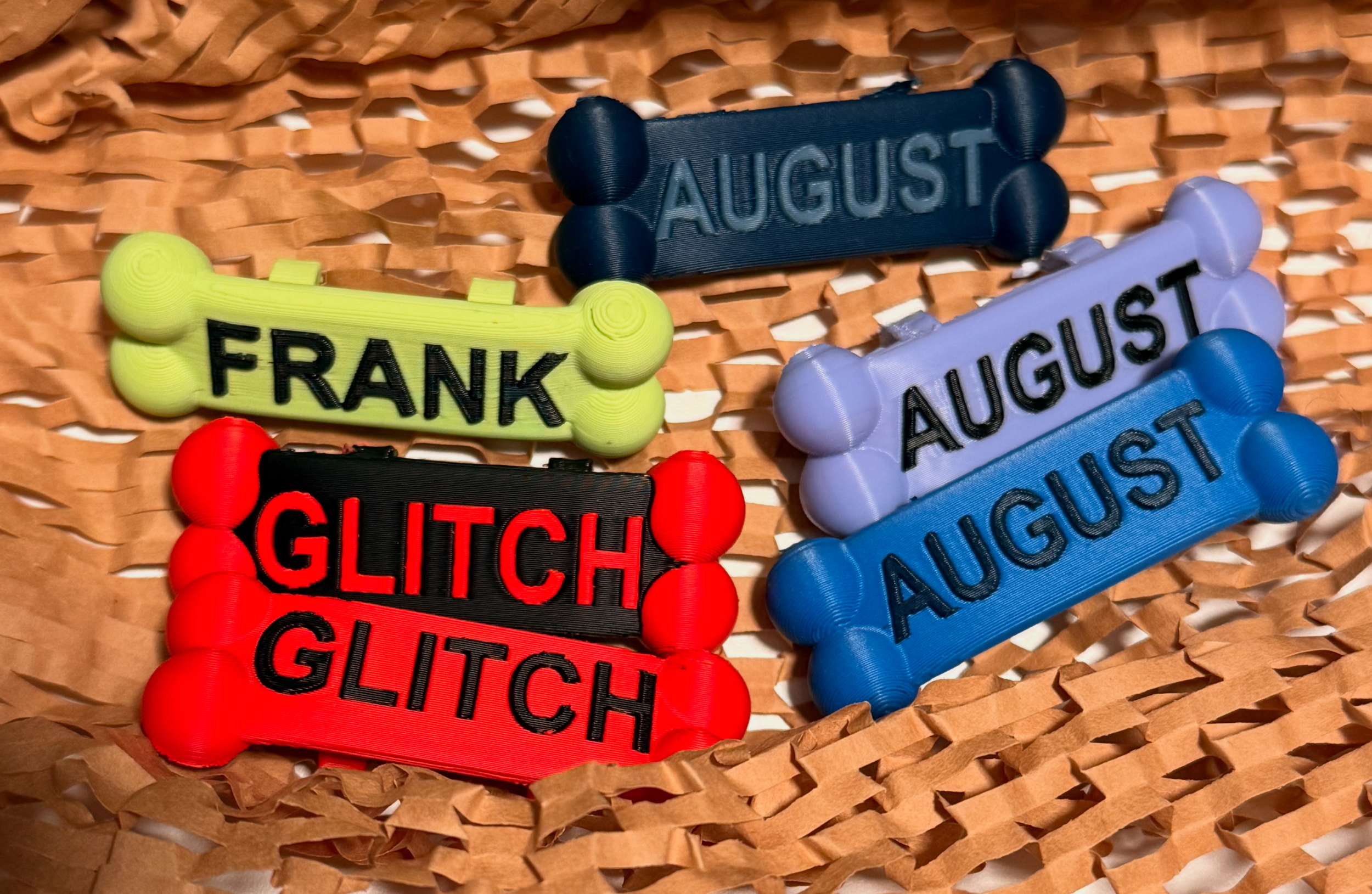 Dog bone keychain/tag