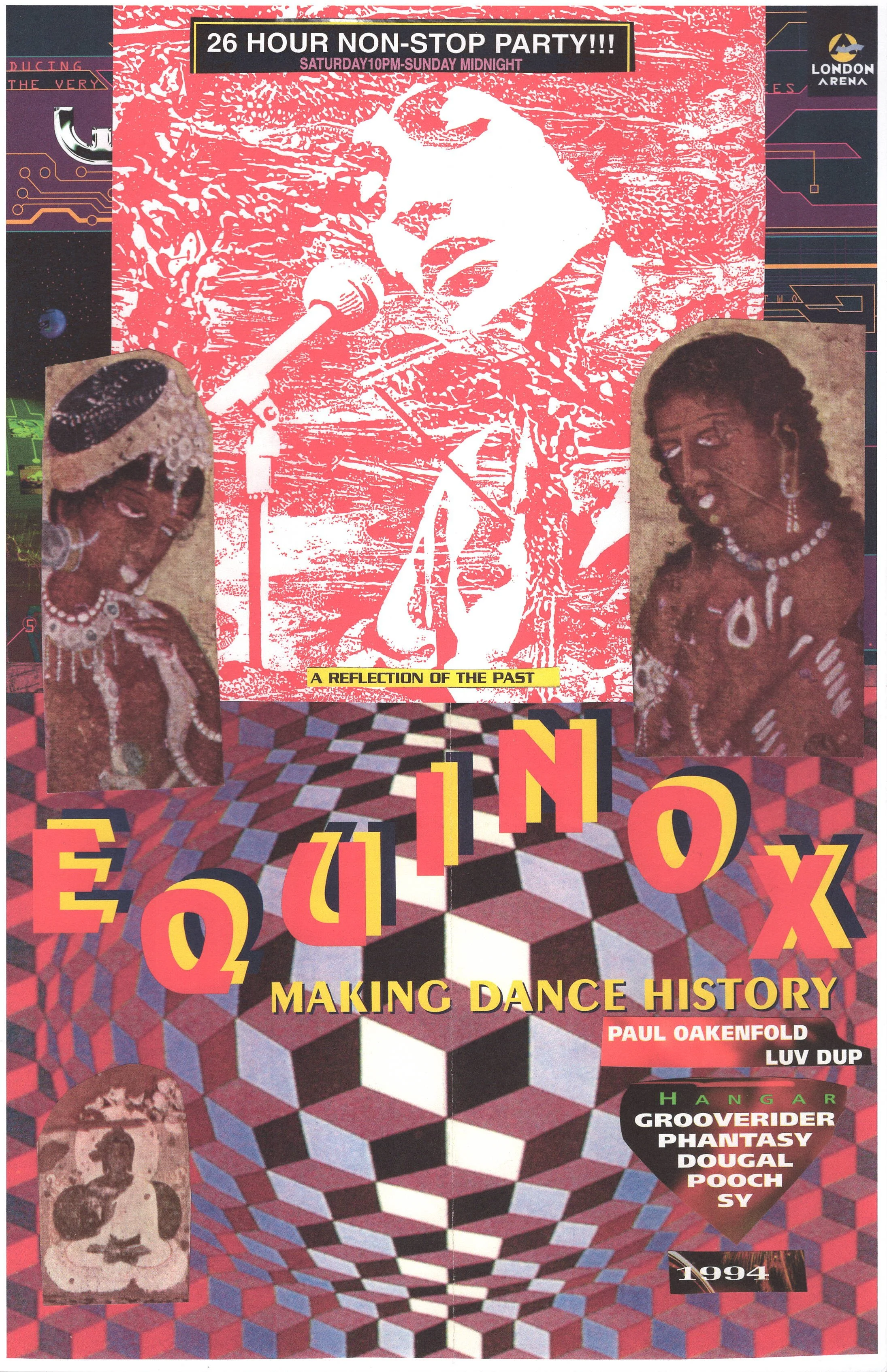 Equinox Rave ... Original collage artwork, paper reprint ...