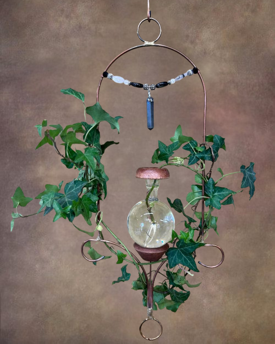 Black Crystal Plant Rooter, Copper Loop Design
