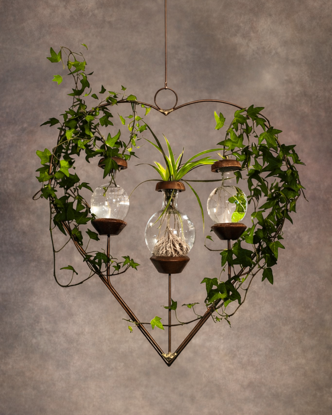 3 Bulb Heart Design Plant Rooter