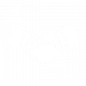 Illustration of two hands shaking, symbolizing agreement or partnership.