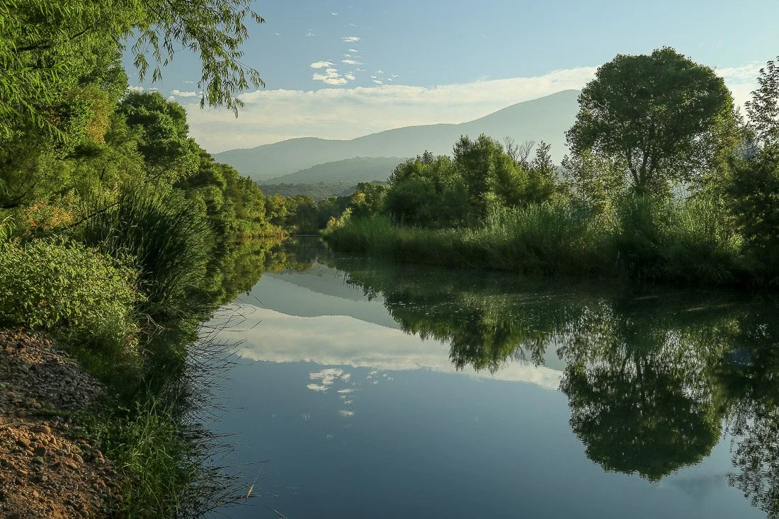 Reflections in Tonto Creek near Gisela. 