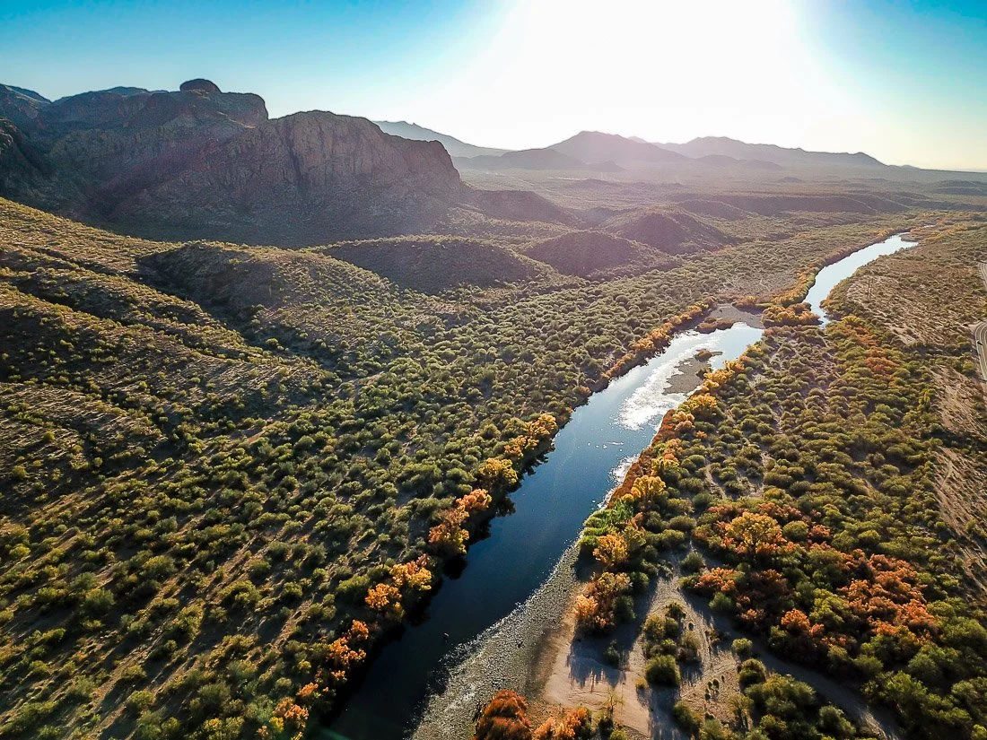 Late Afternoon over the Lower Salt River.