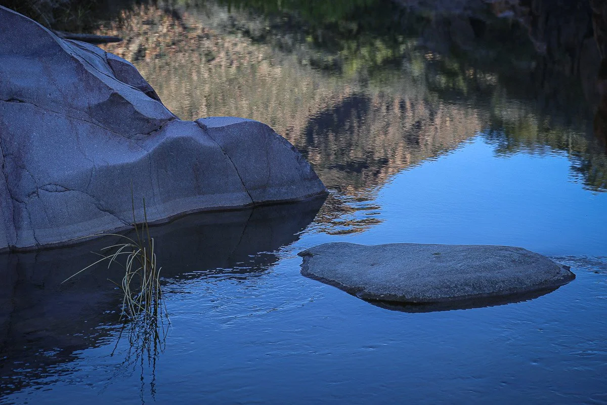 Reflections in Tonto Creek near Hells Gate. 