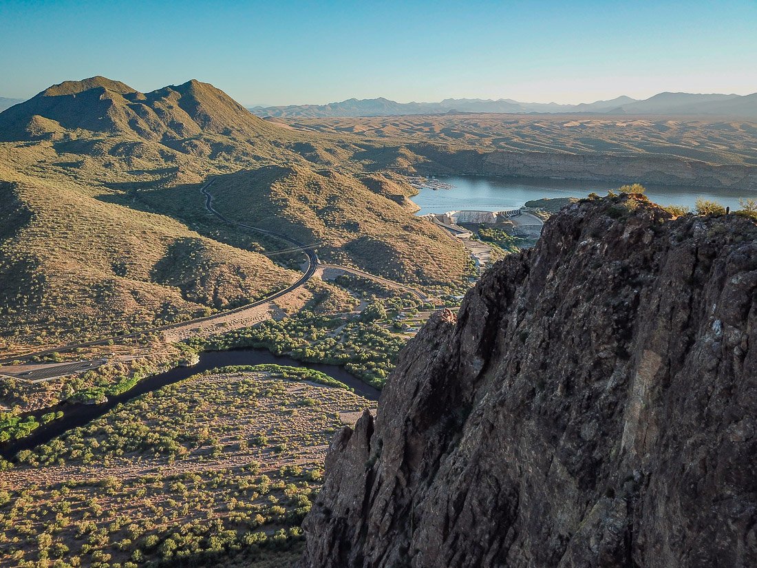 Stewart Mountain and Saguaro Lake
