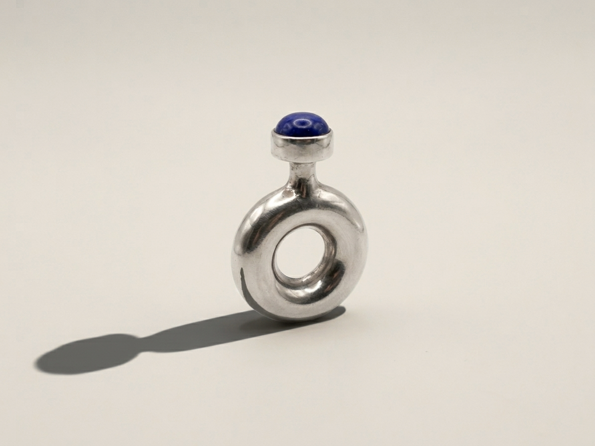 Mexico 1970 Taxco Perfume Bottle in .925 Sterling Silver