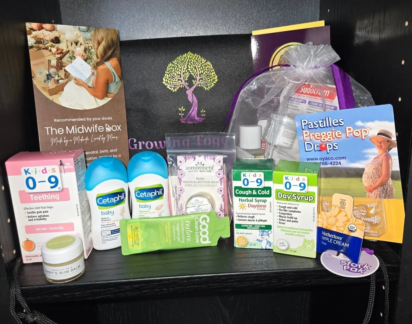 One of my favourite parts of working with new clients is putting together their welcome basket!

Each one includes a few essentials to support you through pregnancy, birth prep, and early postpartum &mdash; plus some goodies from brands I love.

Righ