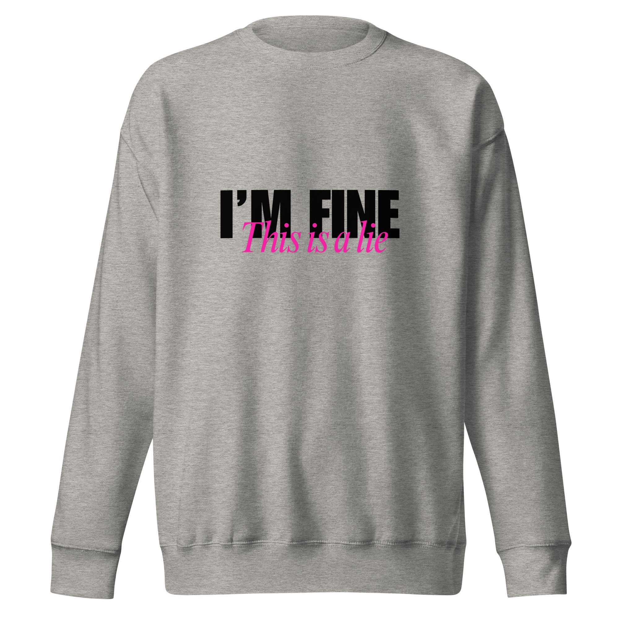I'm fine shirt -grey.jpg
