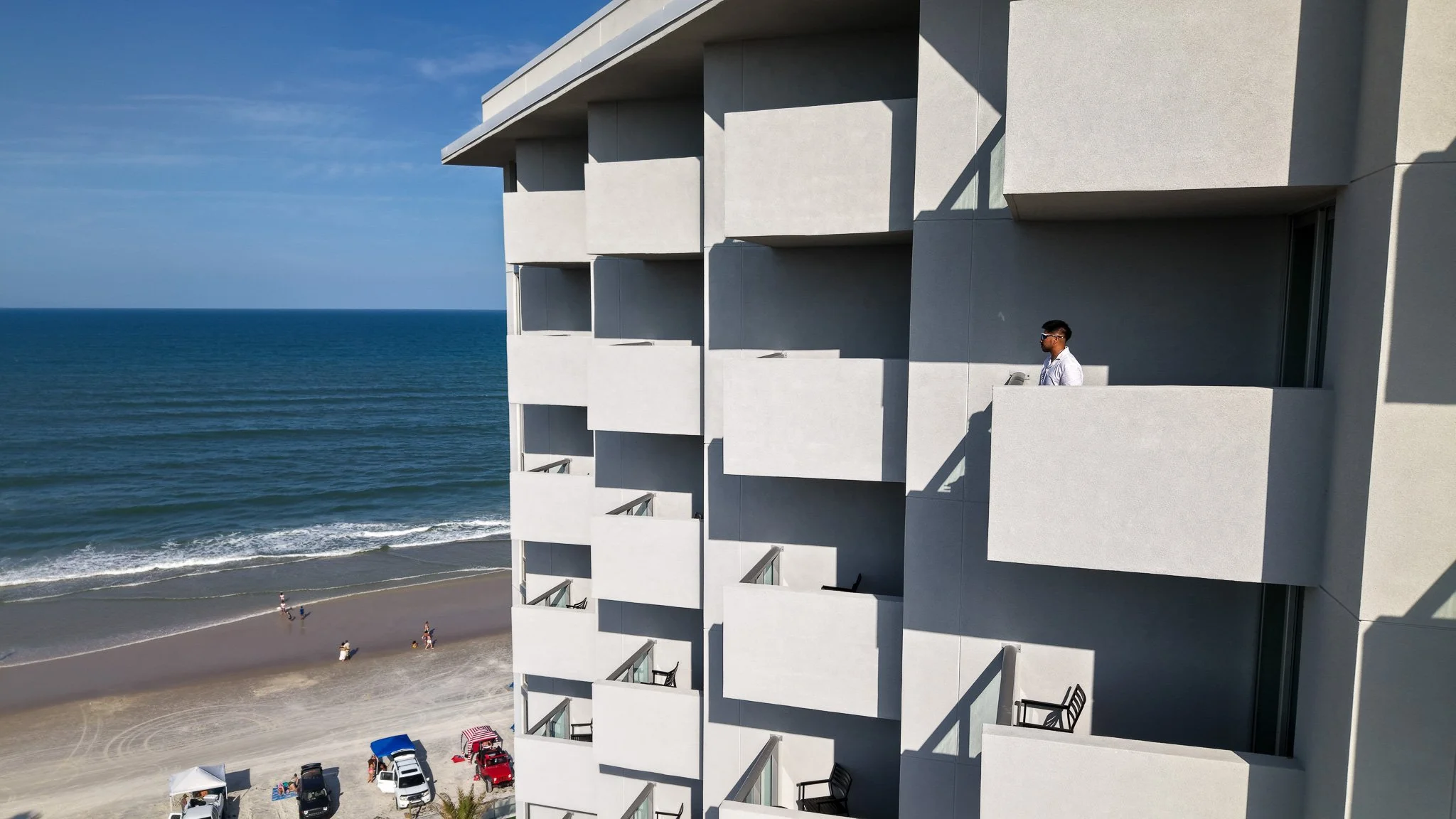 A beach balcony overlook. 