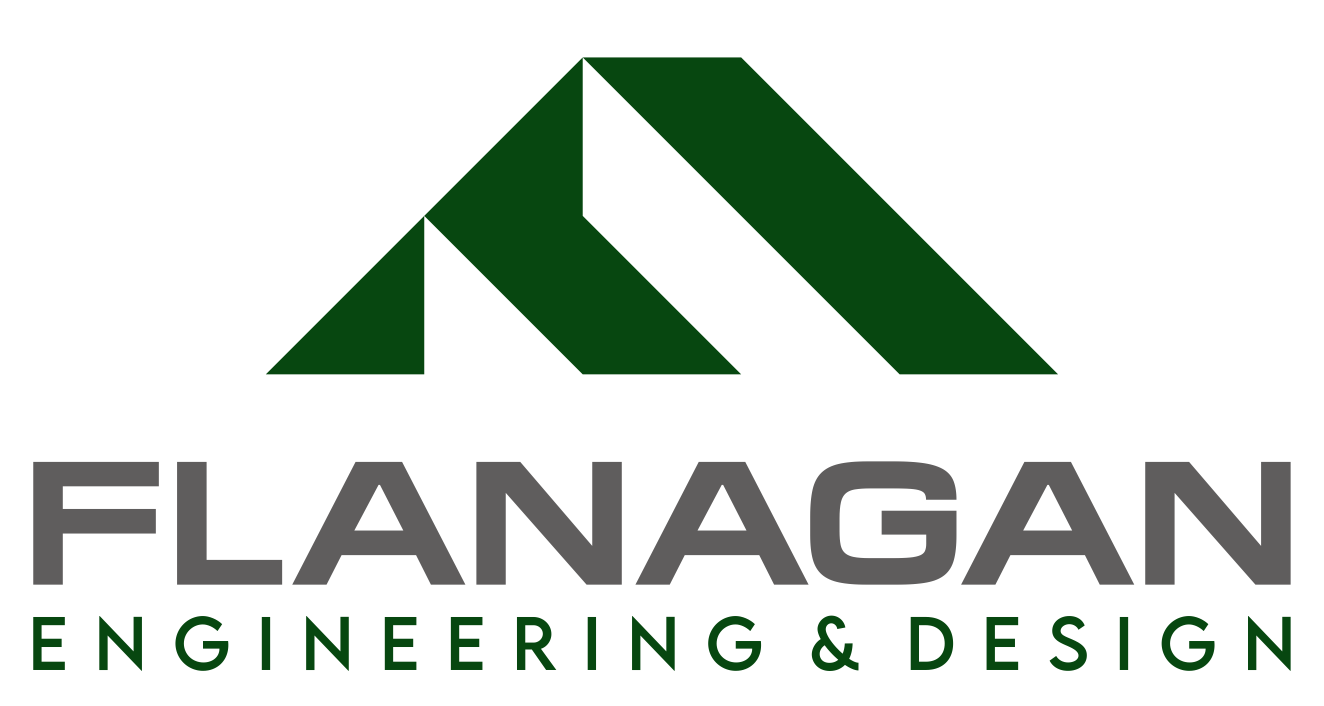 Flanagan Engineering and Design logo for structural engineering firm