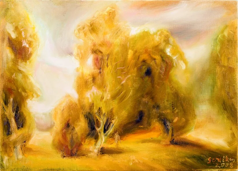 Aukštaitijoje. 2008. Drb., al., 50x70.