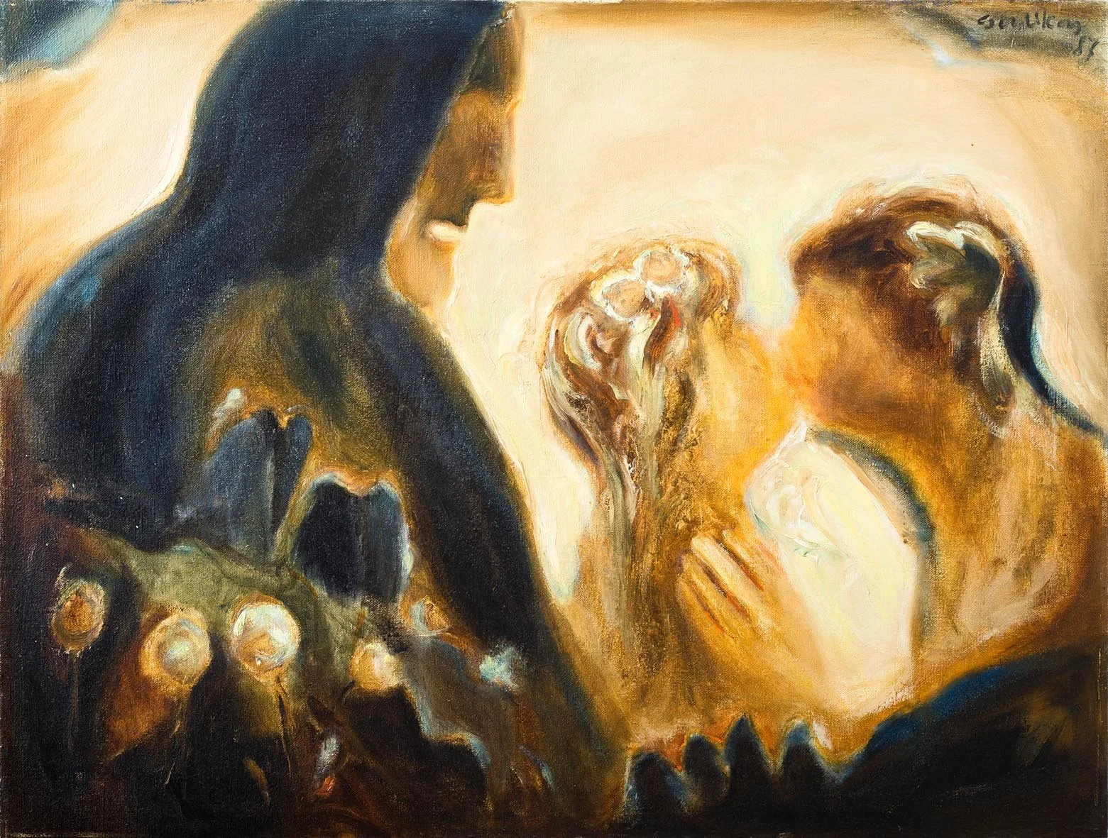 Motina Žemė. 1987. Drb., al., 89x116.