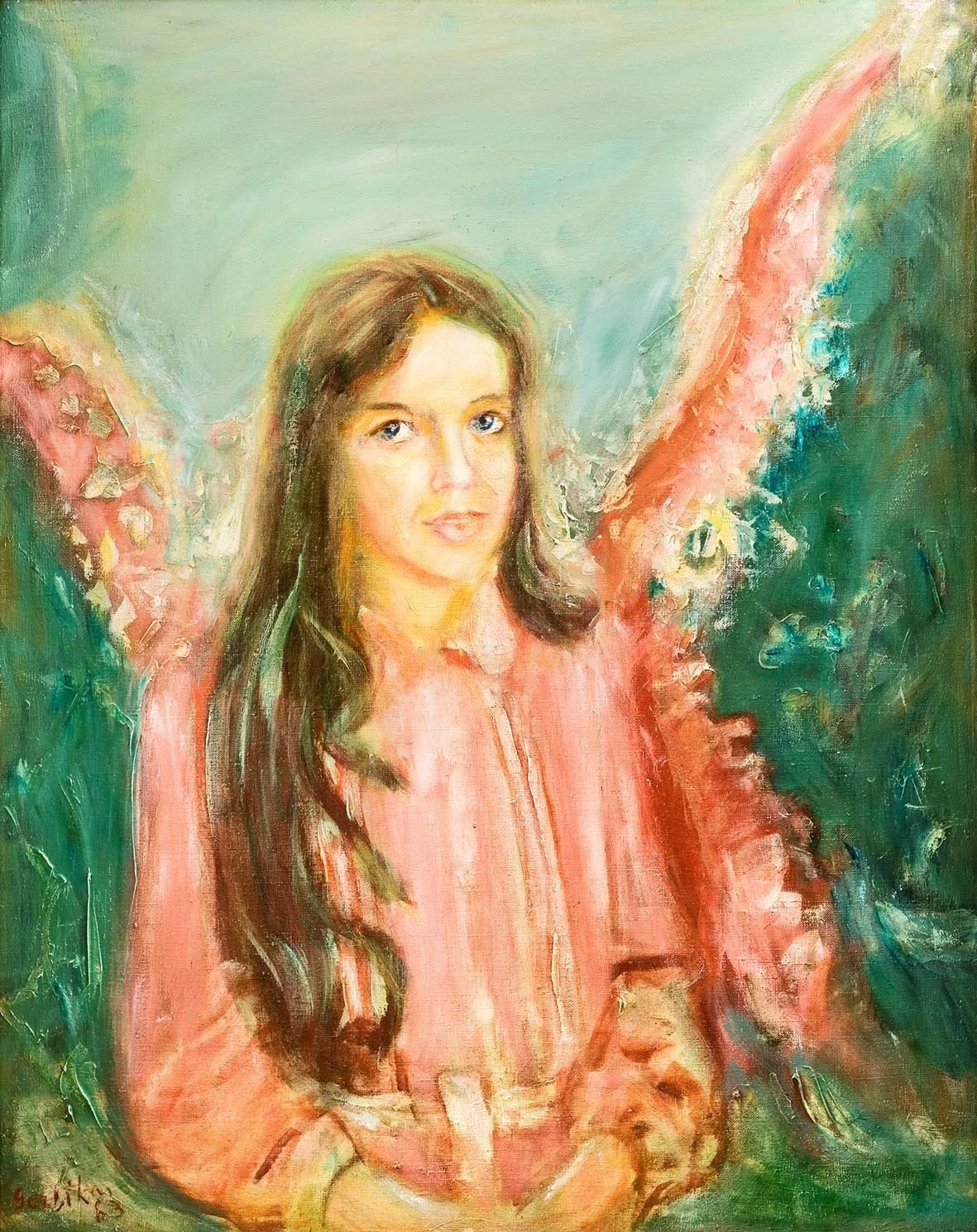 Dukters Jurgitos portretas. 1983. Drb., al., 92x73.