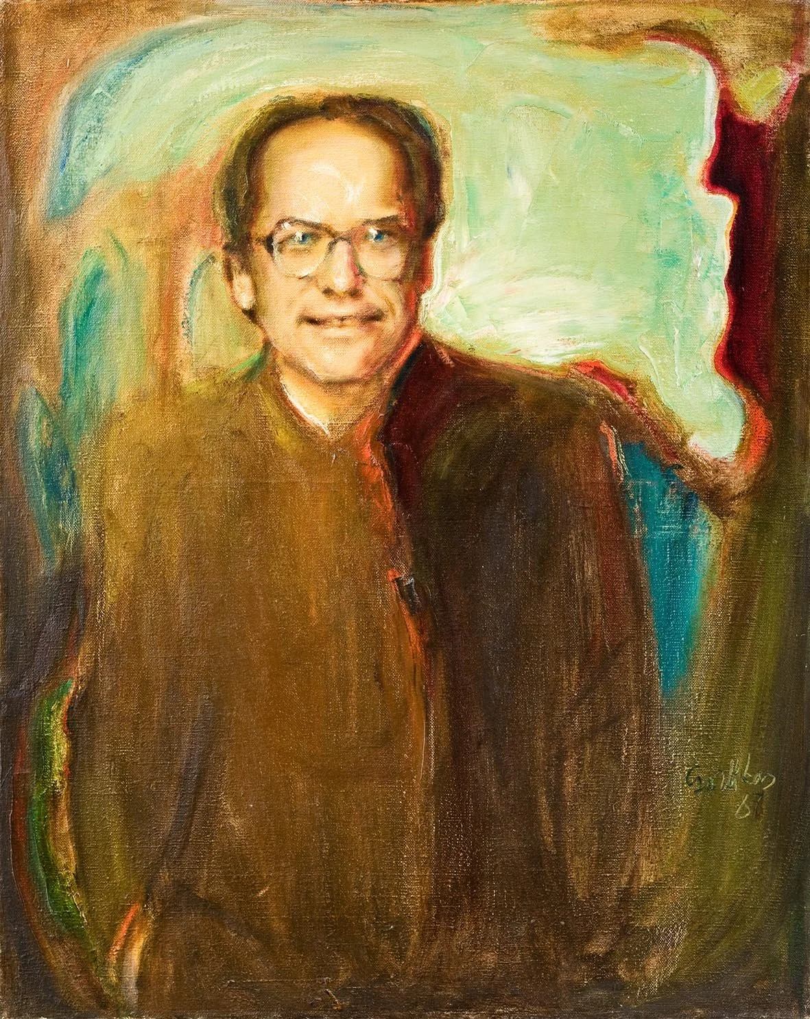 Filosofo Krescencijaus Stoškaus portretas. 1987. Drb., al. 100x81.