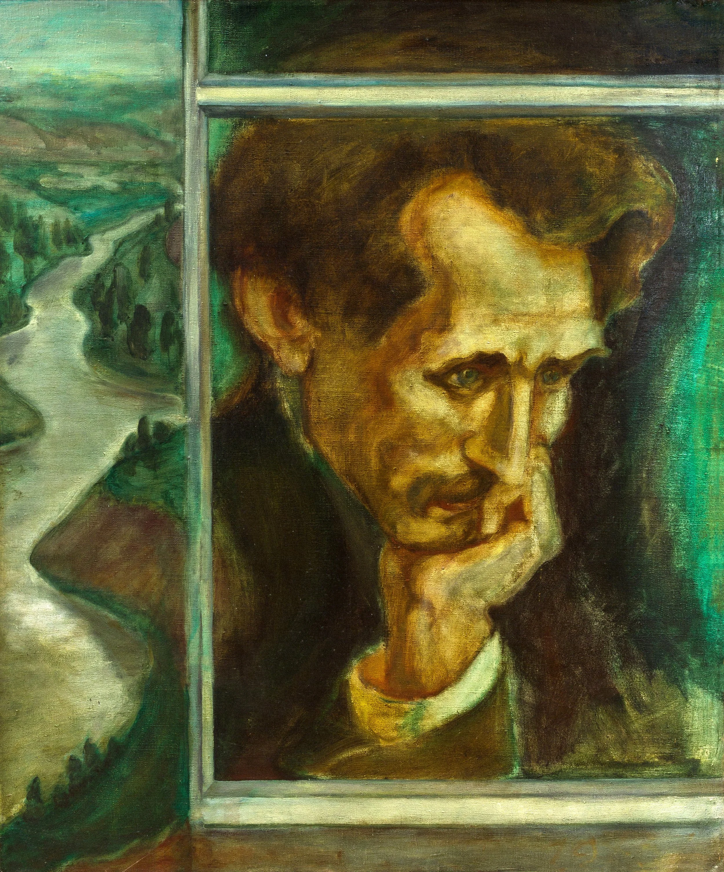 Langas (M. K. Čiurlionis). 1975. Drb., al., 120x100.