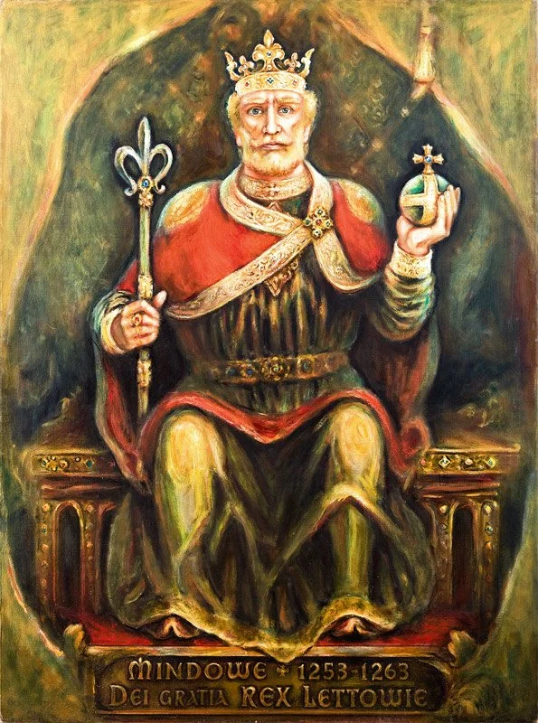 Karalius Mindaugas. 2003. Drb., al., 175x130.