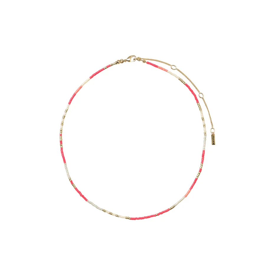 Alison Pink Gold-Plated Necklace