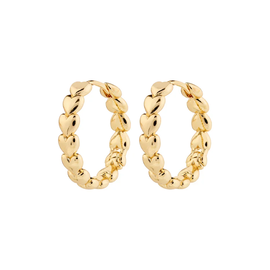 MAEVE recycled hoop earrings gold-plated