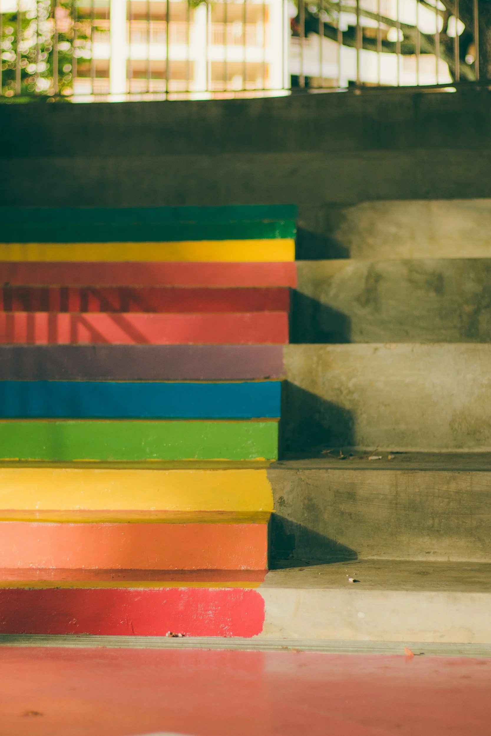 rainbow sidewalk