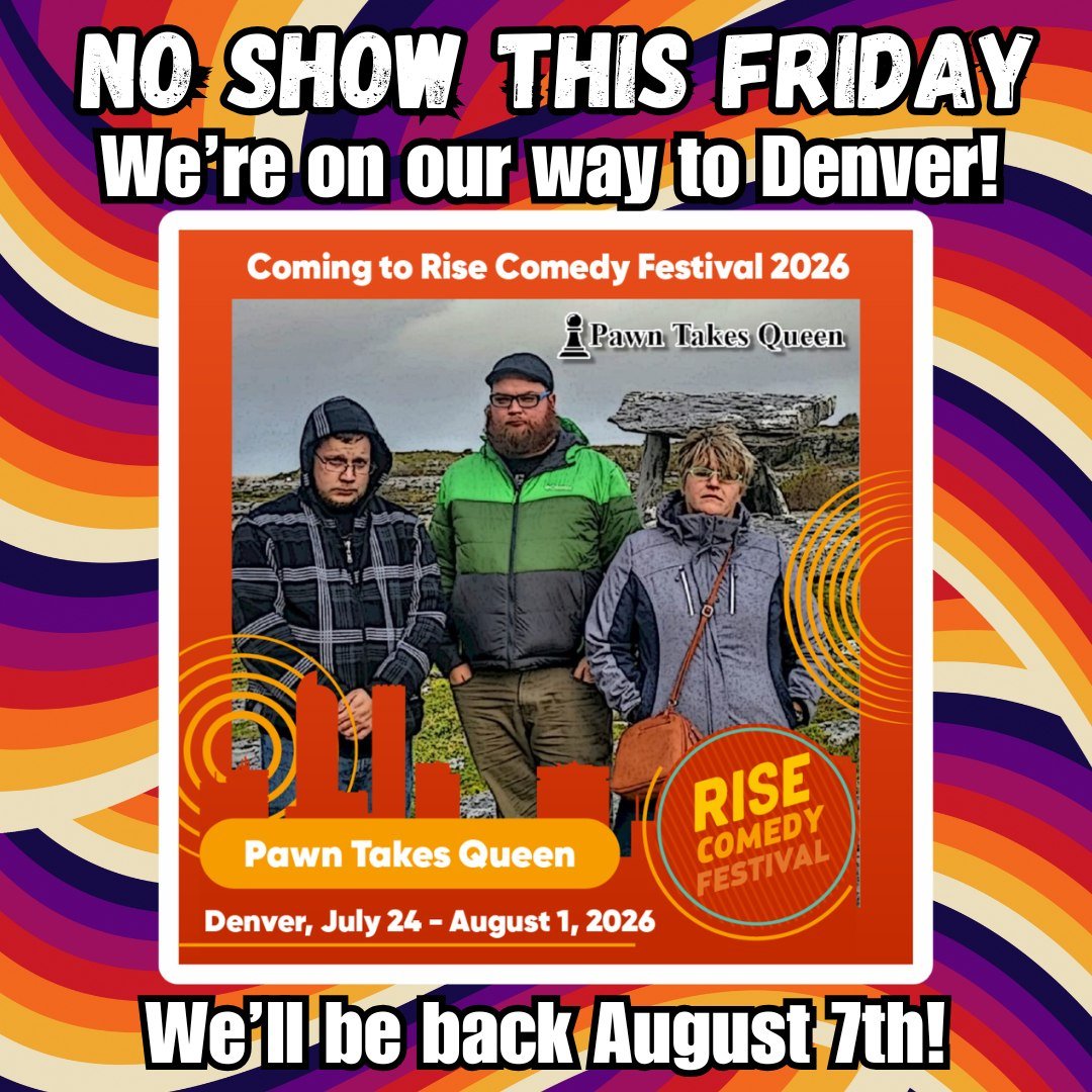 Wendy, TJ, and Rev are heading to @risecomedy in Denver! Because of this, the theater is closed this Friday, July 31st. 
BUT, the following Friday sees us joined by our old pal, Michael D'Orazio, for some hilarious musical improv! Visit otccomedy.com