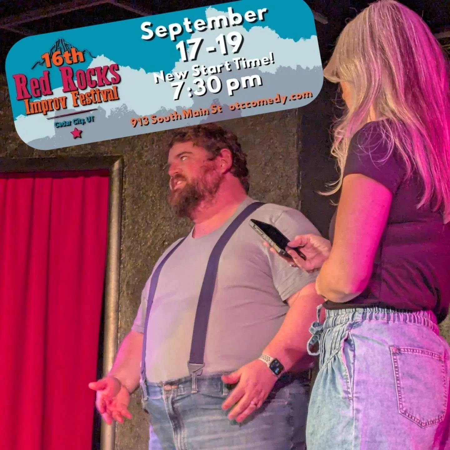 Starting tomorrow, come by OTC Comedy Theater at 7:30pm for live entertainment from teams across the country! 
Suggested Donation: $10
#improvfestival #otccomedy #comedy #thingstodo #thingstodoinCedarCity  @435locals