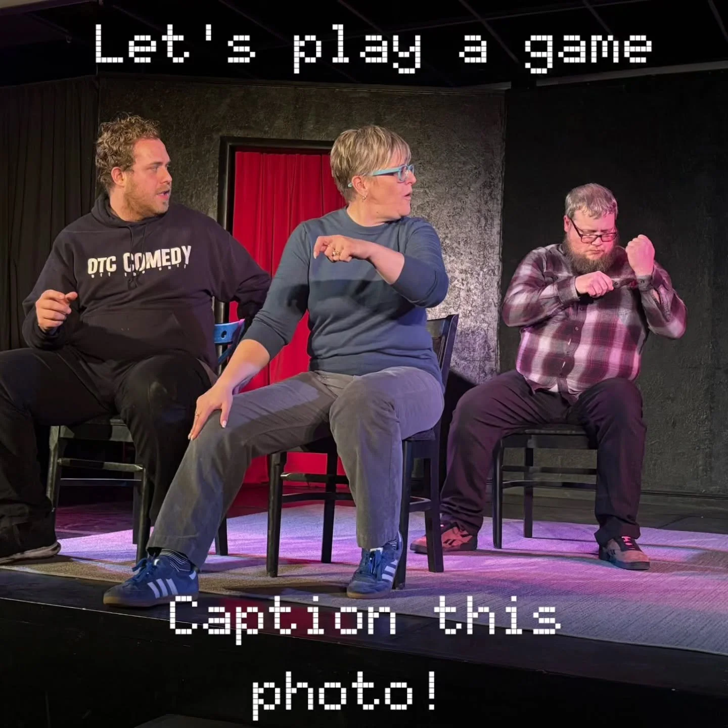 Let's play! Throw out your best captions for this photo! #otccomedy #cedarcity #southernutah #stgeorge #suu livecomedy