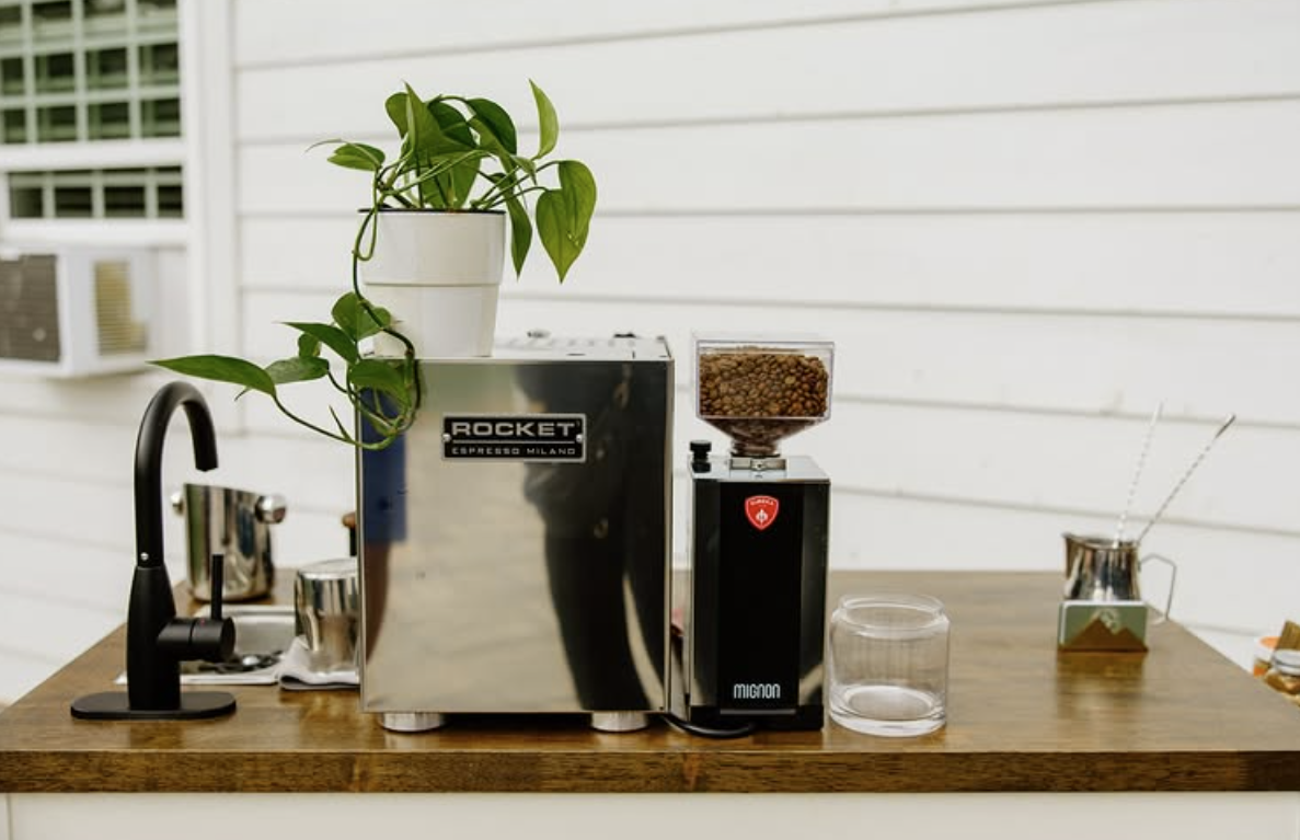 The Ivory Barn Wedding Coffee Setup