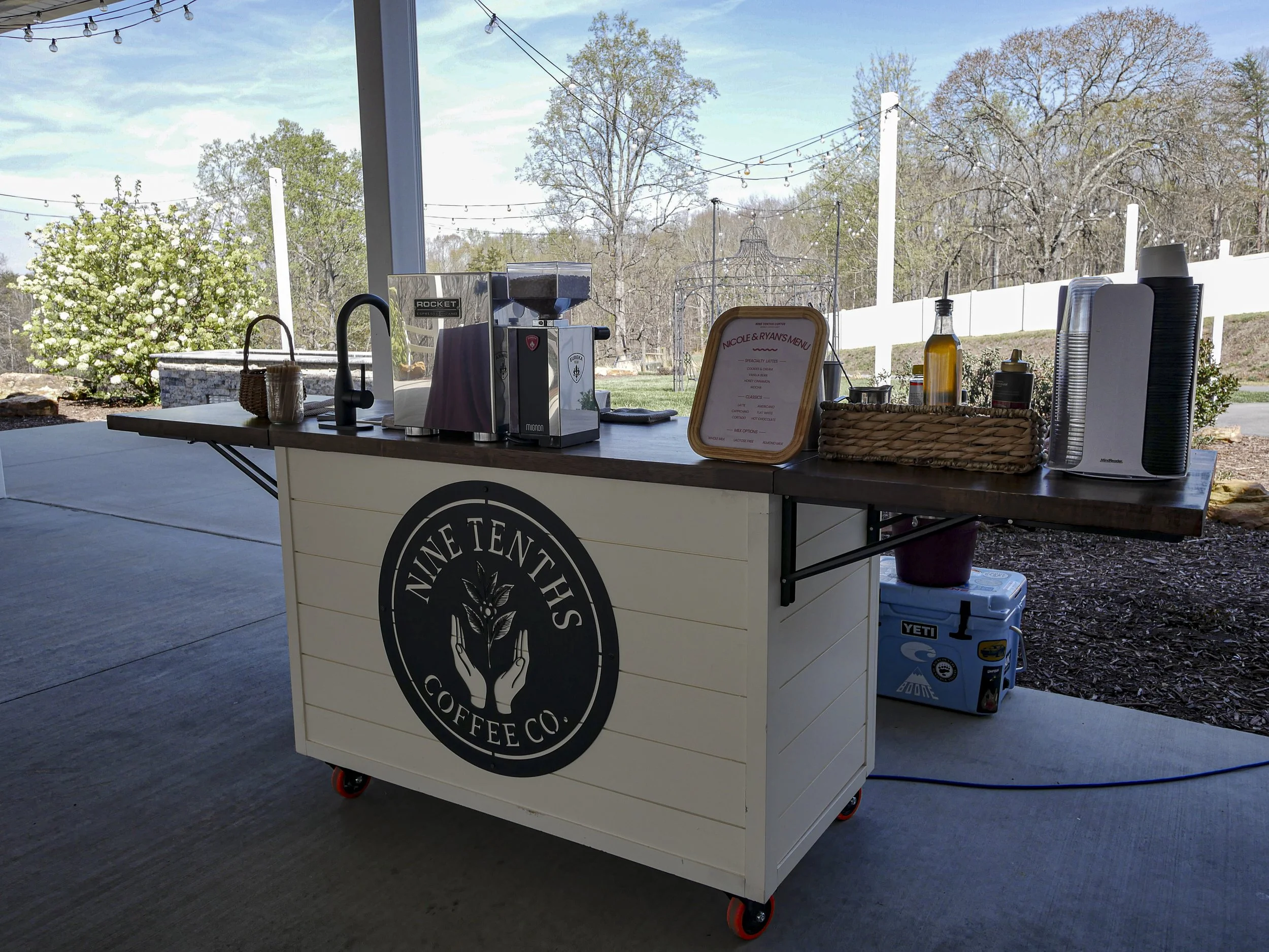 Wedding Coffee Cart