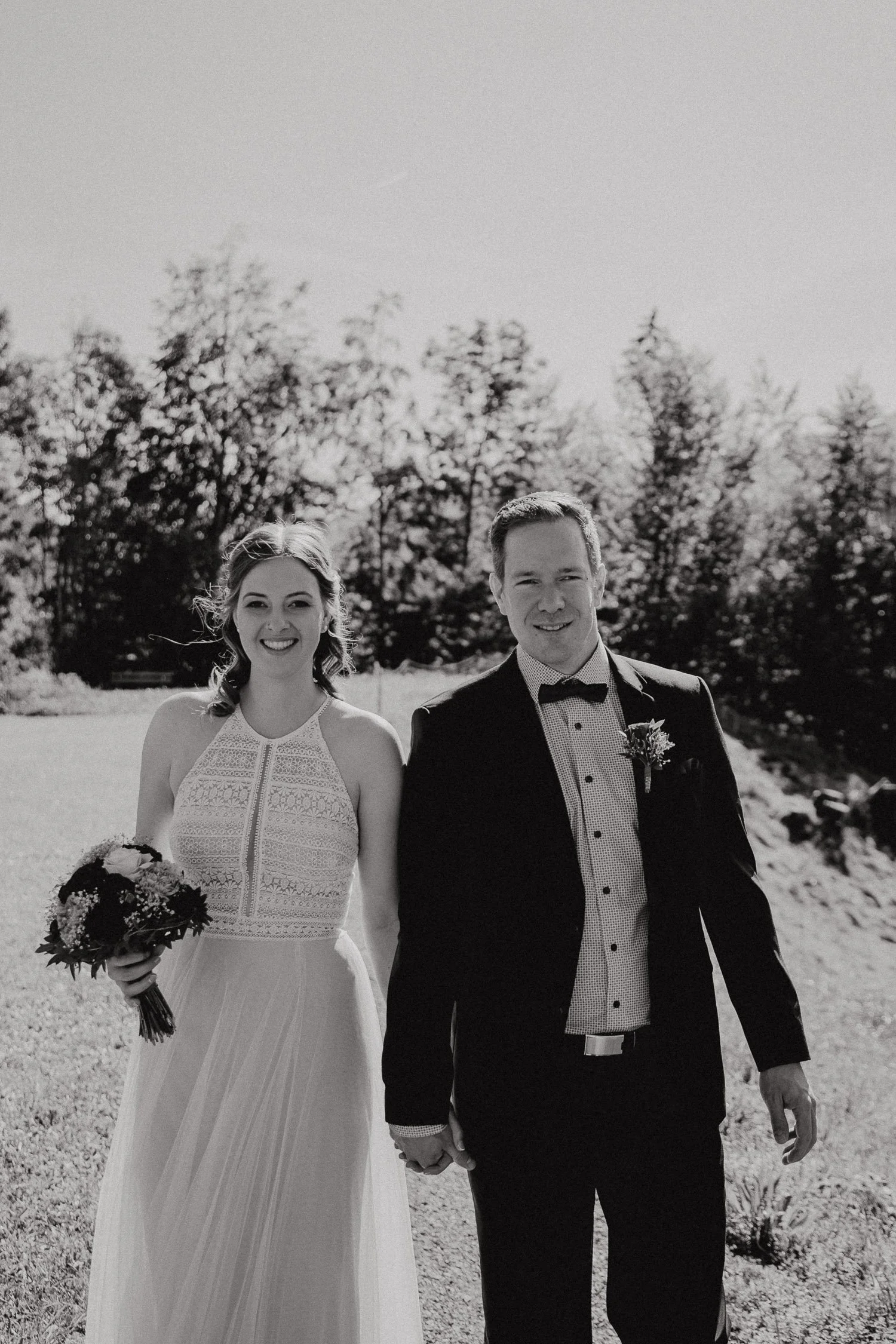 Natürliche Hochzeitsfotografie Vorarlberg