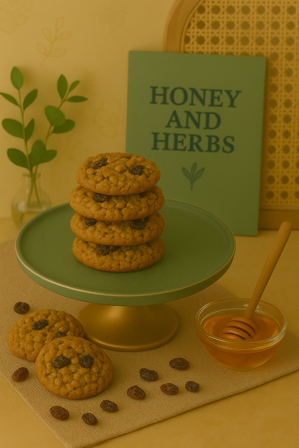 Honey Butter Oatmeal Cookies