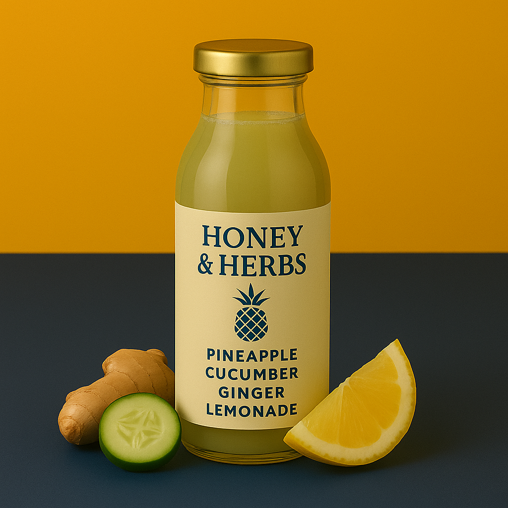 Pineapple Cucumber Ginger Lemonade