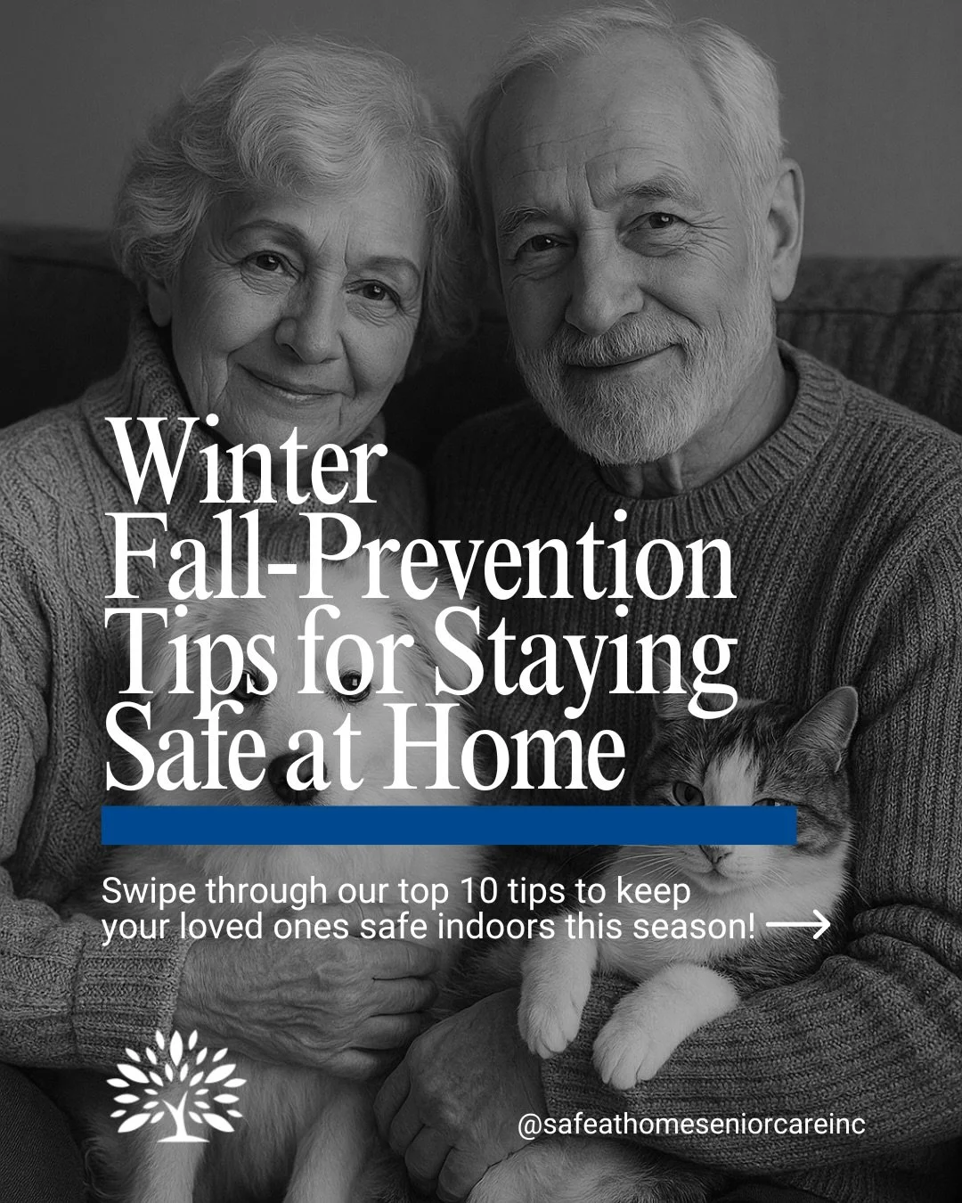 Rainy season is officially here! 🌧️ Here are some fall prevention tips to keep your loved ones safe this winter. 💙🏡 
#seniorcare #fallprevention #tipsforseniors #wintertips