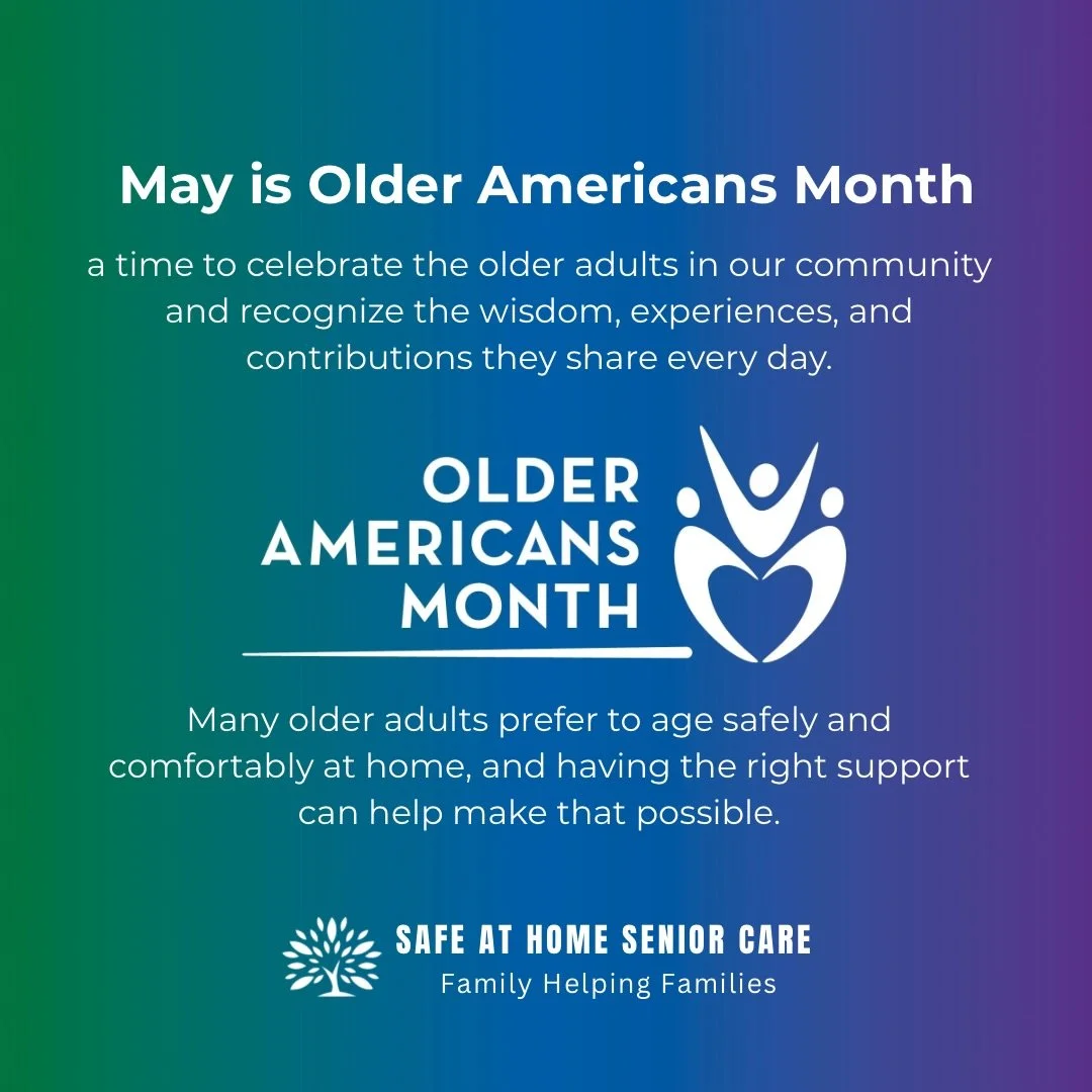 💙 May is Older Americans Month &mdash; a time to celebrate the older adults in our community and support healthy aging at every stage of life. Small daily habits and the right support can help seniors stay safe, healthy, and independent at home.
#Ol