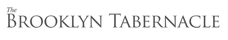 Text reading "The Brooklyn Tabernacle" in elegant black font.
