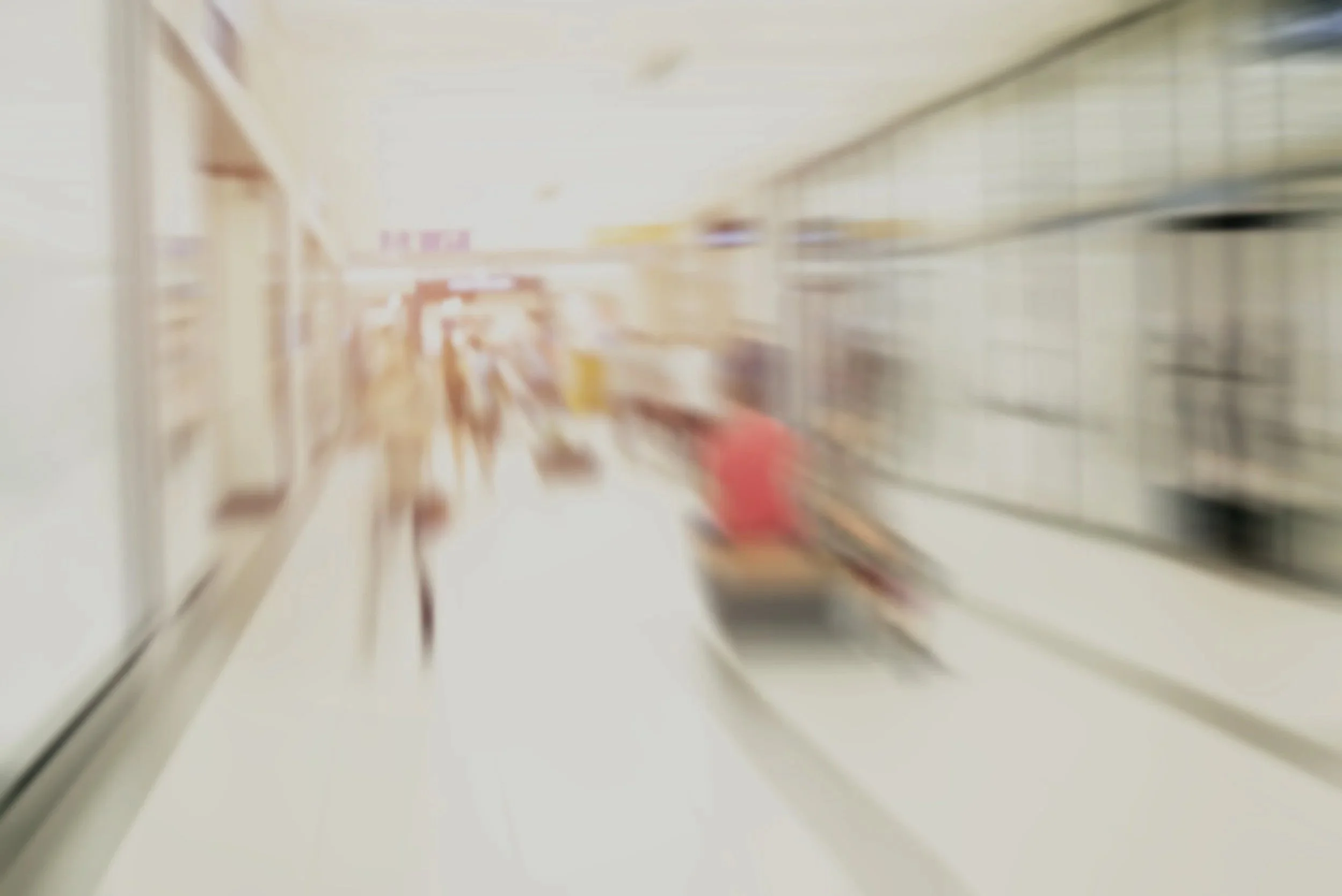 Blurred image of people in an office
