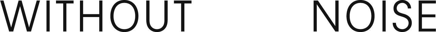 The text 'WITHOUT NOISE' is displayed with a black background.