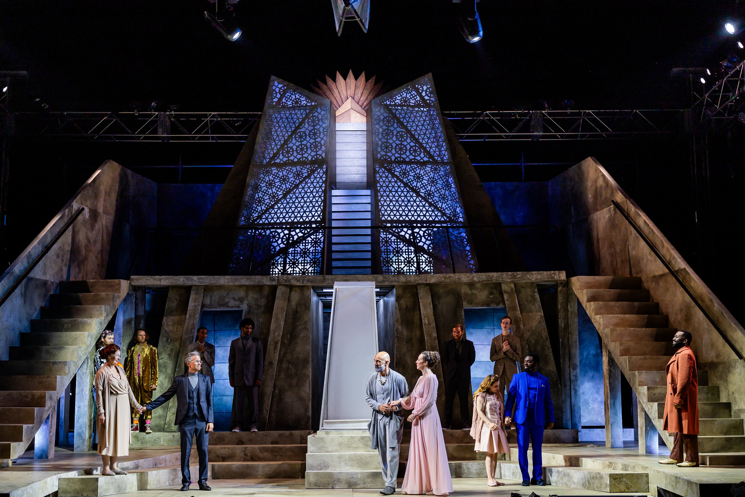 THE WINTER'S TALE | Commonwealth Shakespeare Company | Photos by Nile Scott Studios | Director: Bryn Boyce | Scenic Designer: James J. Fenton | Costume Designer: Rachel Padula-Shufelt | Lighting Designer: Max Grano de Oro | Sound Designer: David Reme