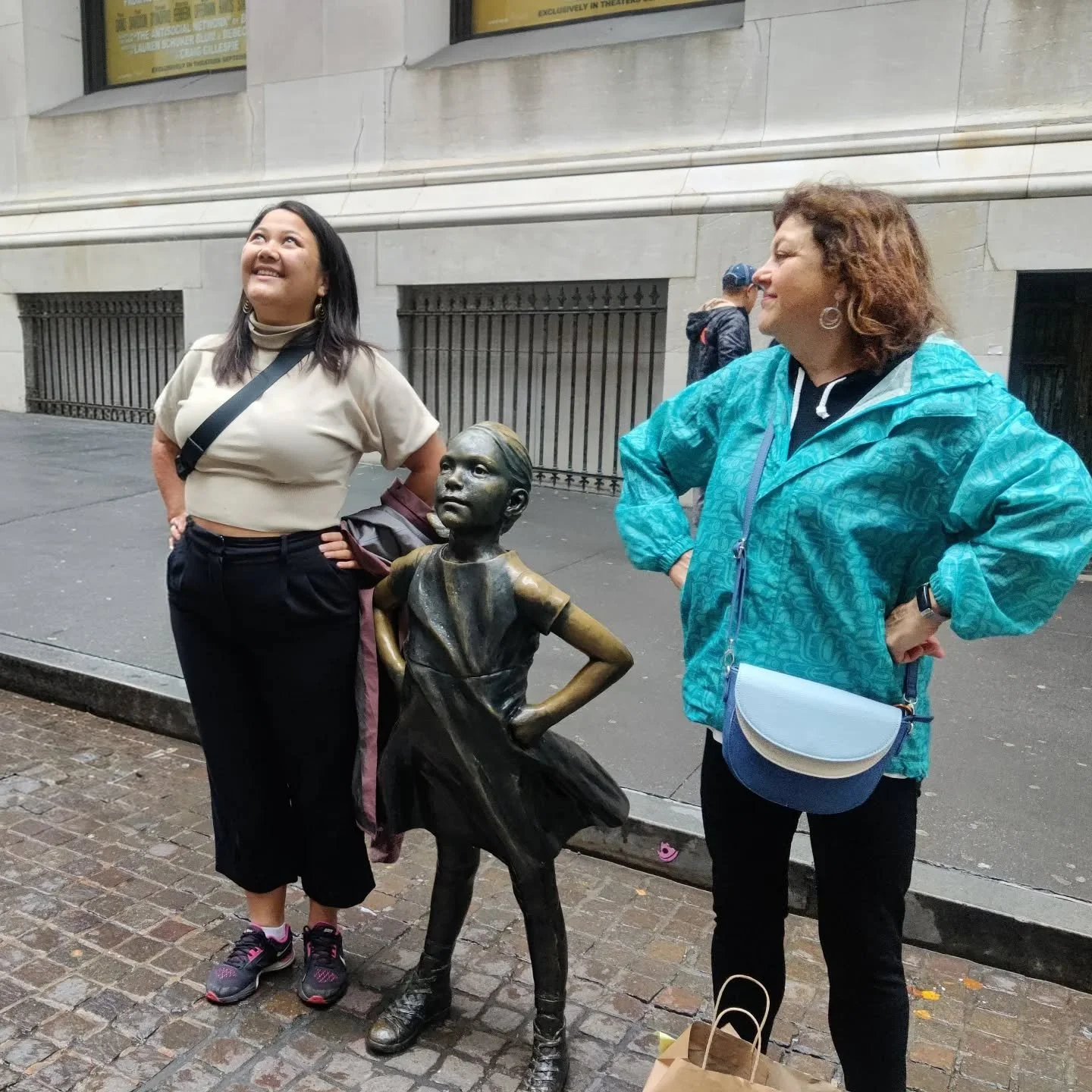 Happy International Women's Day 💕 Grateful to all the women who have paved the way before me. Especially to my mum who is my guiding light and said she saw two fearless girls on Wall St.

Picture taken pre-Trump!!