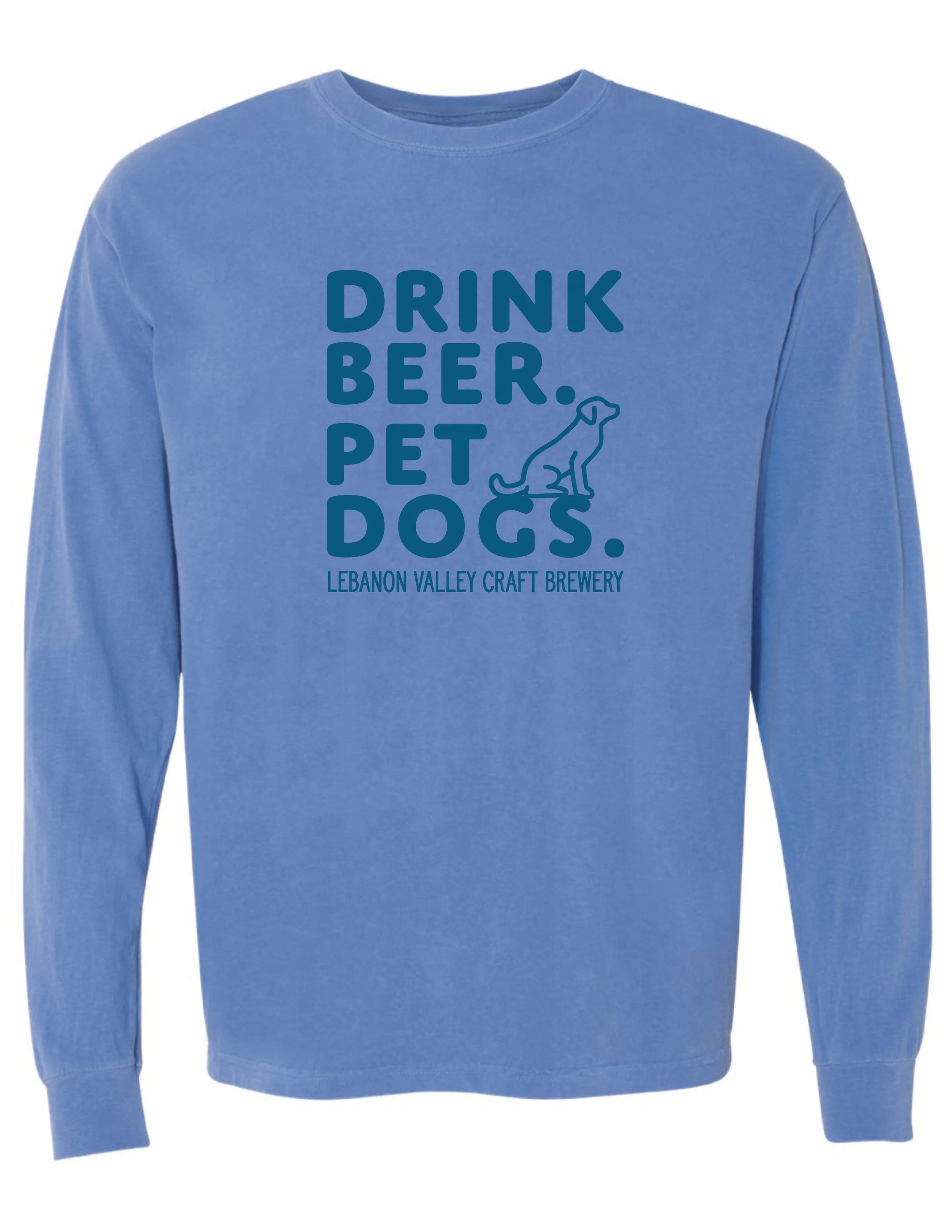 LVCB: Drink Beer. Pet Dogs. Flo Blue & Denim