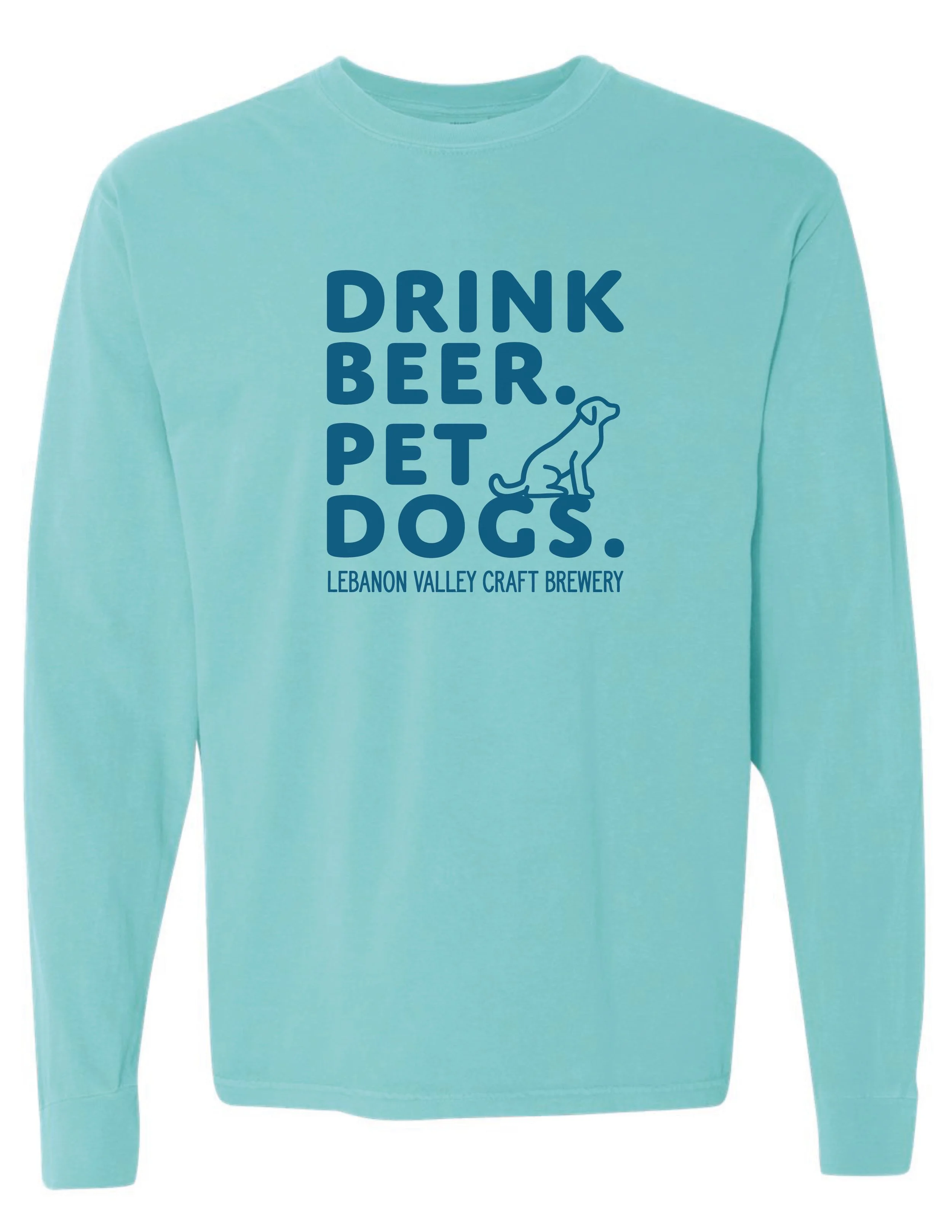 LVCB: Drink Beer. Pet Dogs. Chalky Mint & Denim