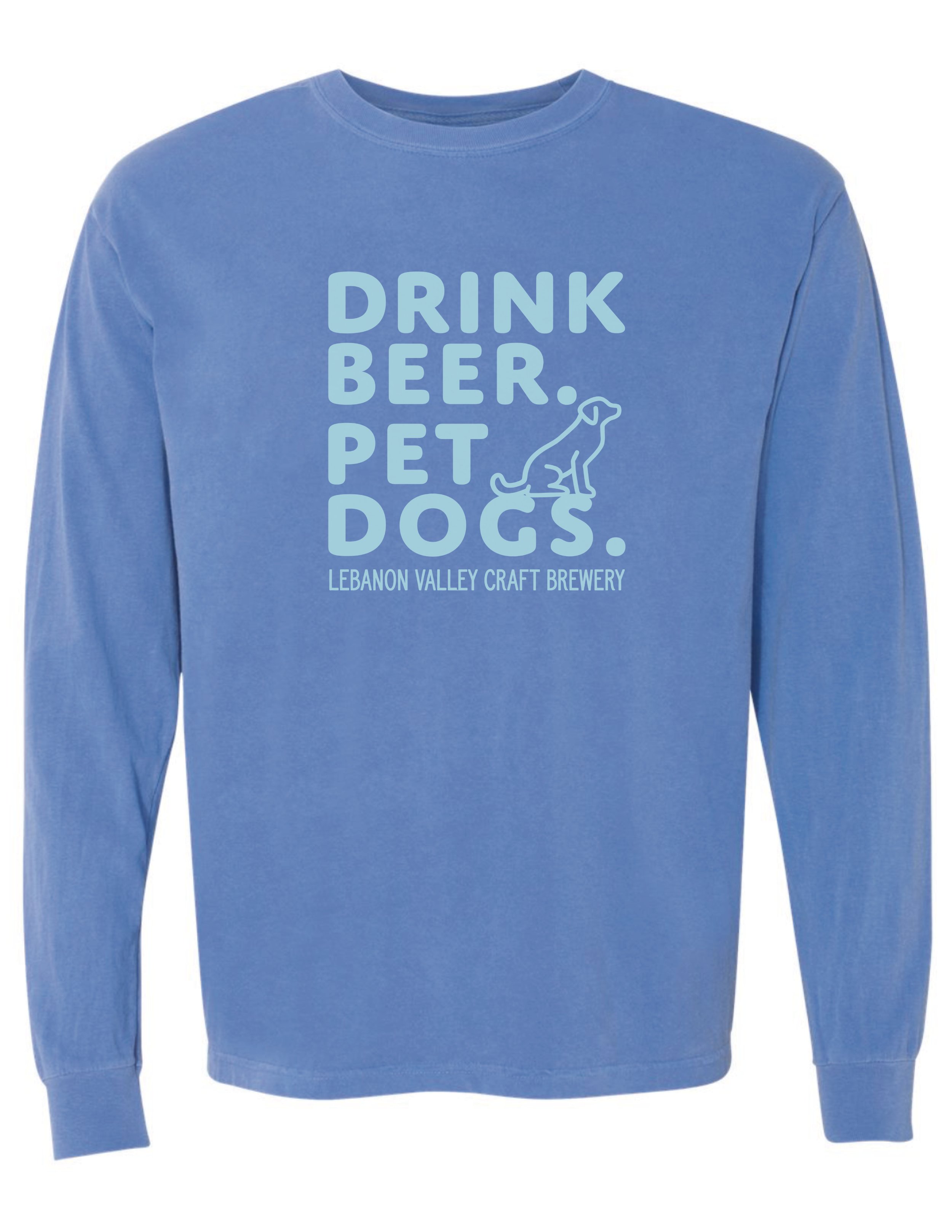 LVCB: Drink Beer. Pet Dogs. Flo Blue & Mint
