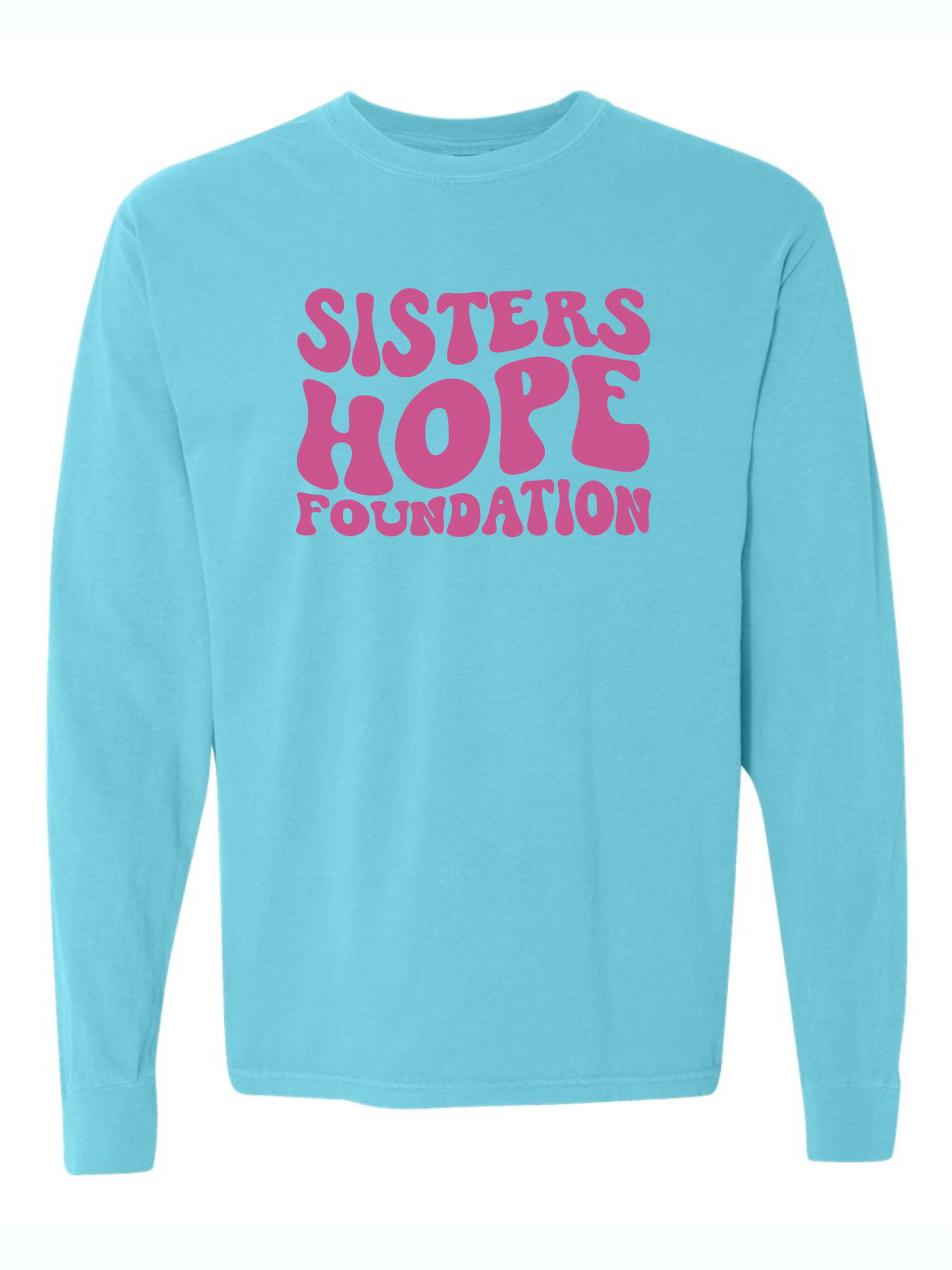 SHF: Logo Long Sleeve Lagoon Blue
